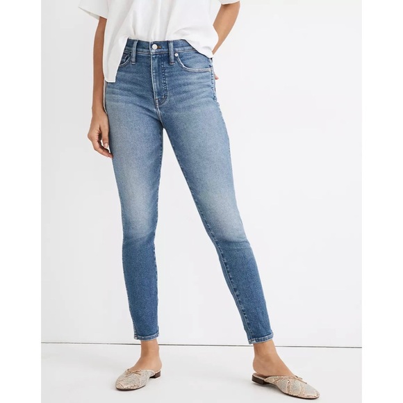 Madewell 10" High-Rise Skinny Crop Jeans - Picture 3 of 10